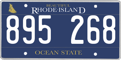 RI license plate 895268
