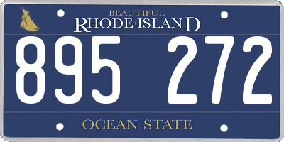 RI license plate 895272