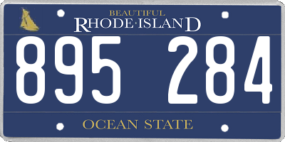 RI license plate 895284