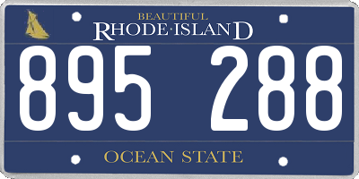 RI license plate 895288
