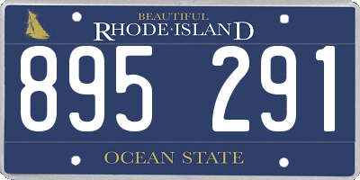 RI license plate 895291