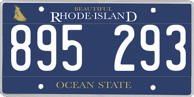 RI license plate 895293