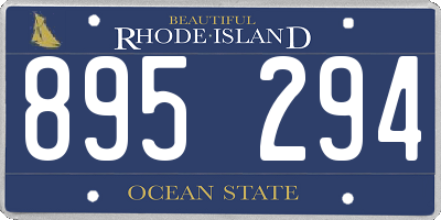 RI license plate 895294