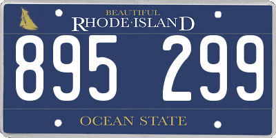 RI license plate 895299