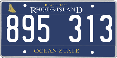 RI license plate 895313