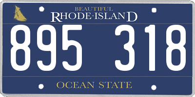 RI license plate 895318