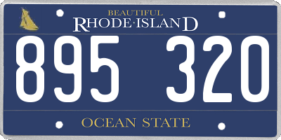 RI license plate 895320
