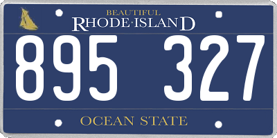RI license plate 895327