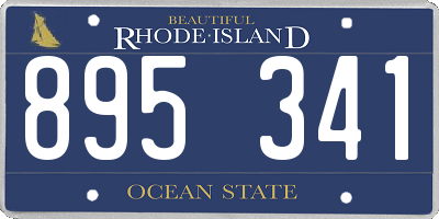 RI license plate 895341