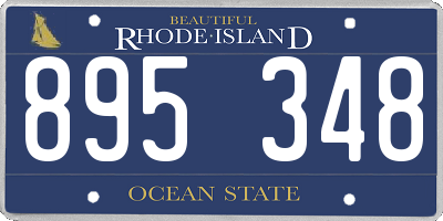 RI license plate 895348