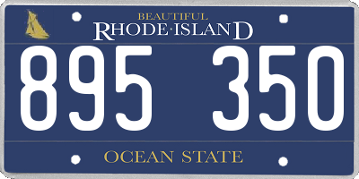 RI license plate 895350