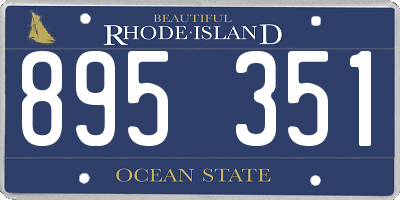 RI license plate 895351