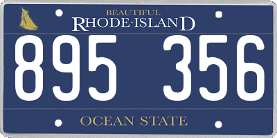 RI license plate 895356
