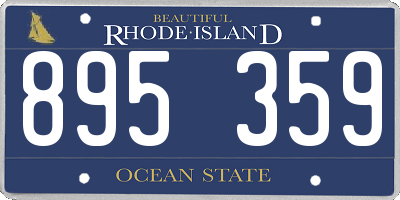 RI license plate 895359