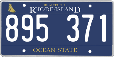 RI license plate 895371