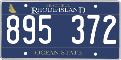 RI license plate 895372