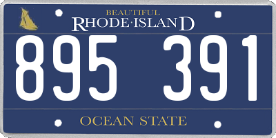 RI license plate 895391