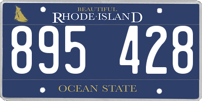 RI license plate 895428