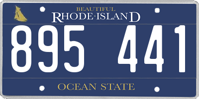 RI license plate 895441