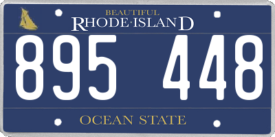 RI license plate 895448