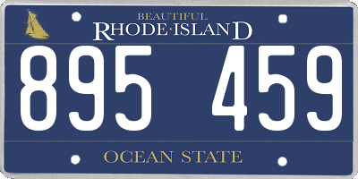 RI license plate 895459