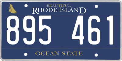 RI license plate 895461