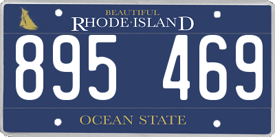 RI license plate 895469