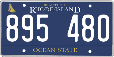 RI license plate 895480