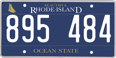 RI license plate 895484