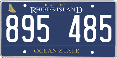 RI license plate 895485