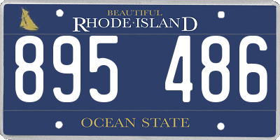 RI license plate 895486