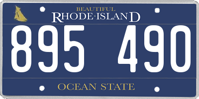 RI license plate 895490