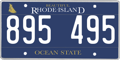 RI license plate 895495