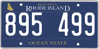 RI license plate 895499
