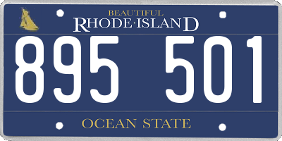 RI license plate 895501
