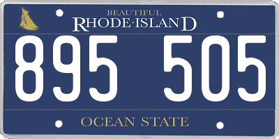 RI license plate 895505