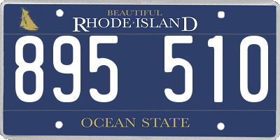 RI license plate 895510