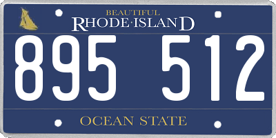 RI license plate 895512