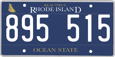RI license plate 895515