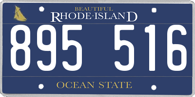 RI license plate 895516