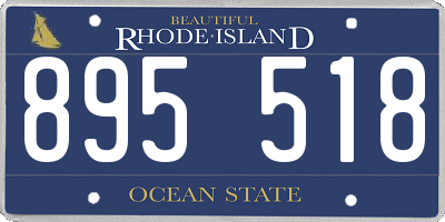 RI license plate 895518