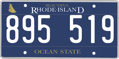 RI license plate 895519