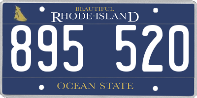 RI license plate 895520