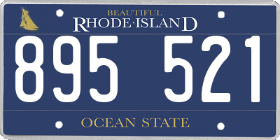 RI license plate 895521