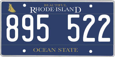 RI license plate 895522