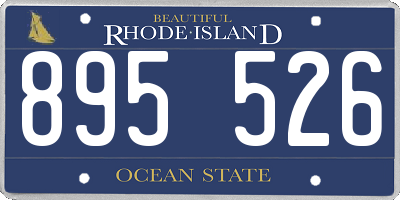 RI license plate 895526