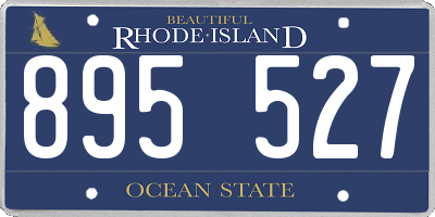 RI license plate 895527