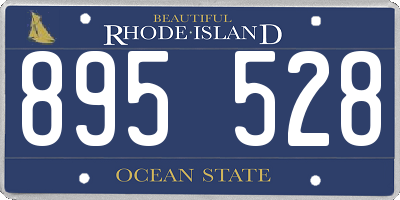 RI license plate 895528