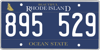 RI license plate 895529