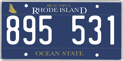 RI license plate 895531